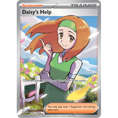 Daisy's Help  195/165 Ultra Rare Scarlet & Violet 151 Pokemon card