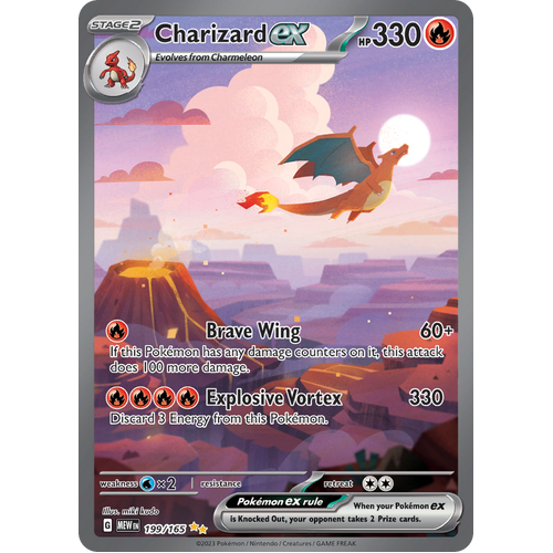 Charizard ex 199/165 Special Illustration Rare Scarlet & Violet 151 Pokemon card