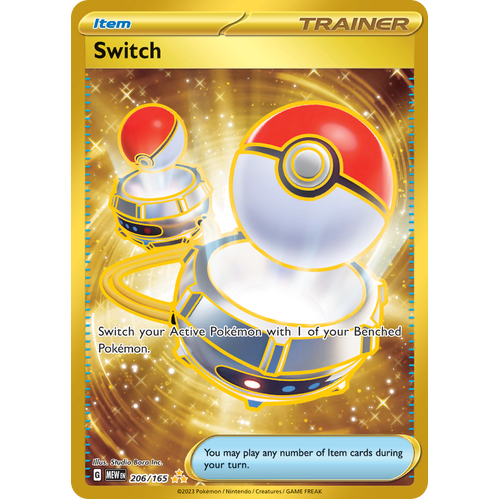 Switch 206/165 Hyper Rare Scarlet & Violet 151 Pokemon card