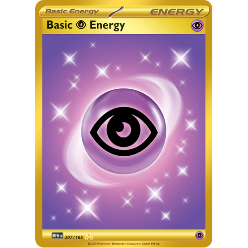 Basic Psychic Energy  207/165 Hyper Rare Scarlet & Violet 151 Pokemon card
