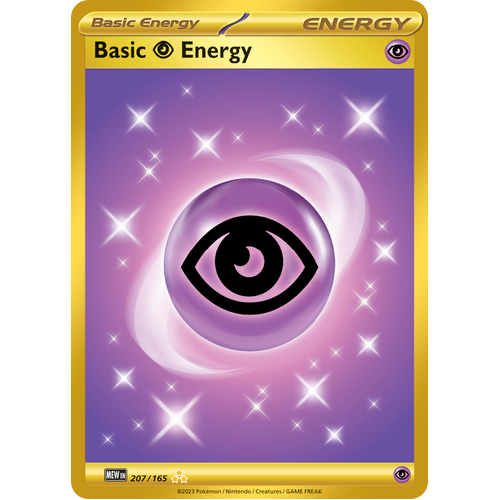 Basic Psychic Energy  207/165 Hyper Rare Scarlet & Violet 151 Pokemon card