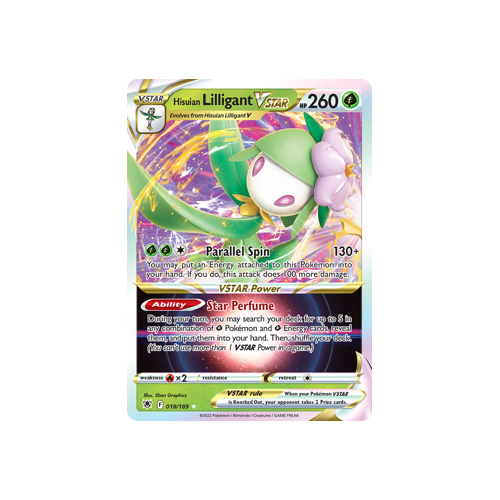 Hisuian Lilligant VSTAR Ultra Rare 018/189 Astral Radiance