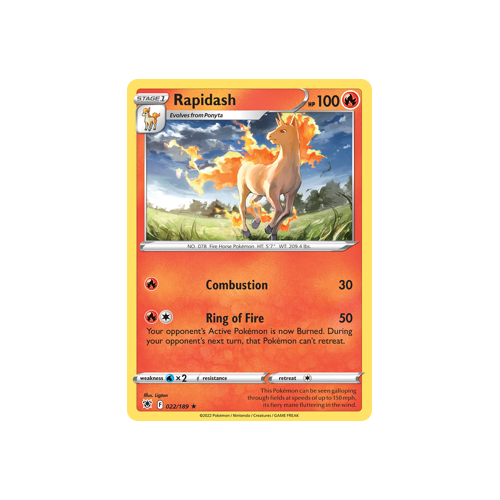 Rapidash Rare 022/189 Astral Radiance