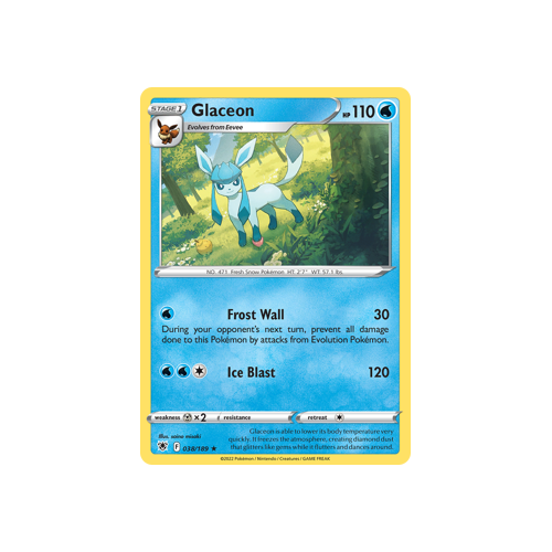 Glaceon Rare 038/189 Astral Radiance