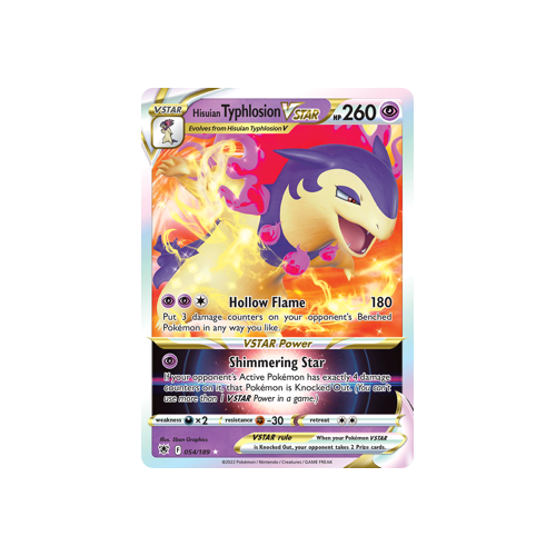 Hisuian Typhlosion VSTAR Ultra Rare 054/189 Astral Radiance