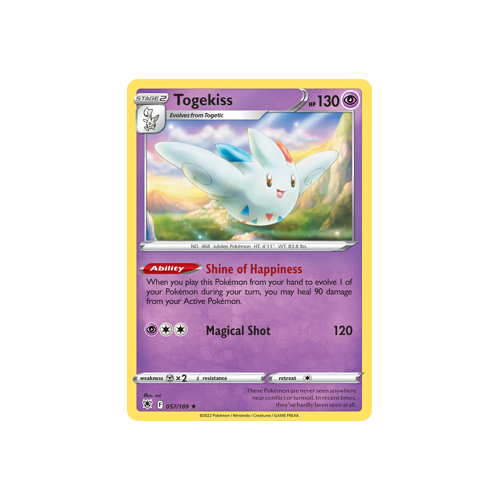 Togekiss Holo Rare 057/189 Astral Radiance