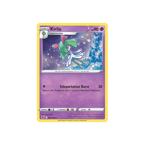Kirlia Uncommon 061/189 Astral Radiance