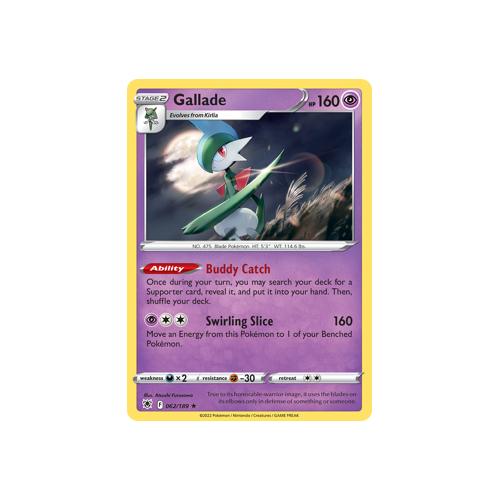 Gallade Holo Rare 062/189 Astral Radiance