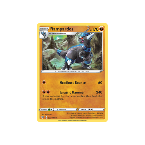 Rampardos Holo Rare 077/189 Astral Radiance