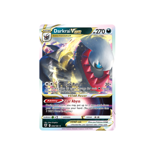 Darkrai VSTAR Ultra Rare 099/189 Astral Radiance