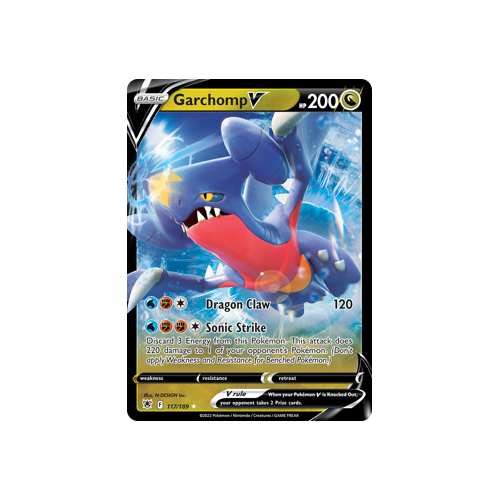 Garchomp V Ultra Rare 117/189 Astral Radiance