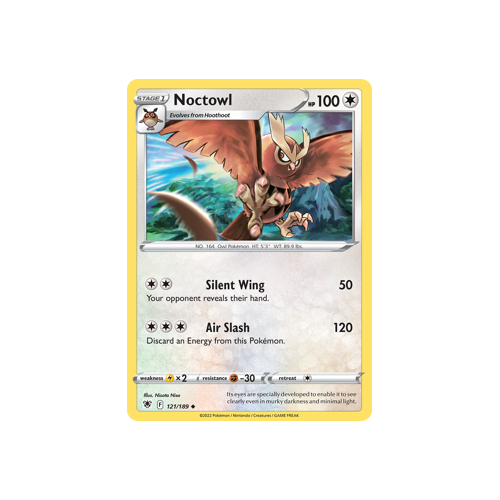 Noctowl Uncommon 121/189 Astral Radiance