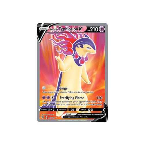 Hisuian Typhlosion V (Full Art) Ultra Rare 169/189 Astral Radiance