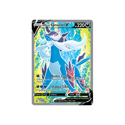 Hisuian Samurott V (Full Art) Ultra Rare 176/189 Astral Radiance
