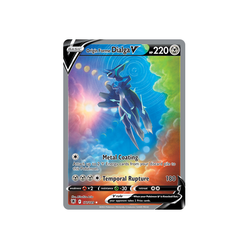 Origin Forme Dialga V (Alternate Full Art) Ultra Rare 177/189 Astral Radiance