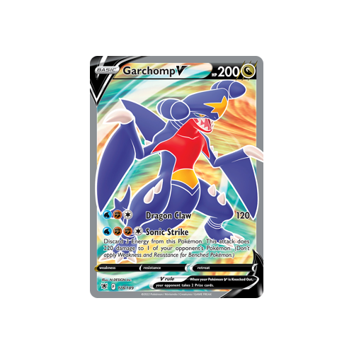 Garchomp V (Full Art) Ultra Rare 178/189 Astral Radiance