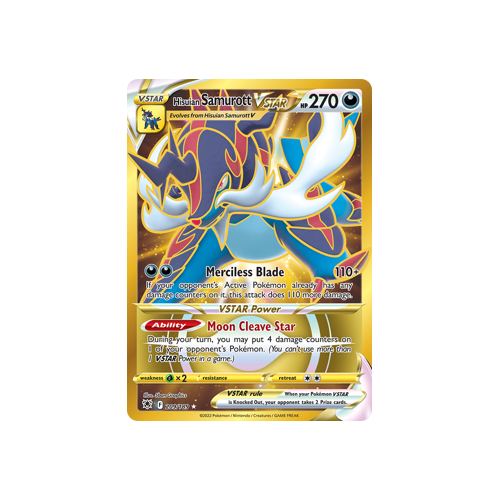 Hisuian Samurott VSTAR (Secret) (209) Ultra Rare 209/189 Astral Radiance