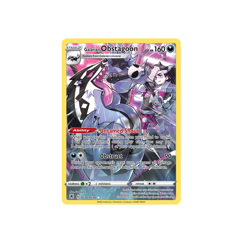 Galarian Obstagoon Ultra Rare TG10/TG30 Astral Radiance Trainer Gallery