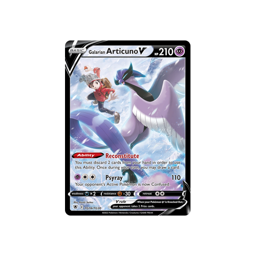 Galarian Articuno V Ultra Rare TG16/TG30 Astral Radiance Trainer Gallery