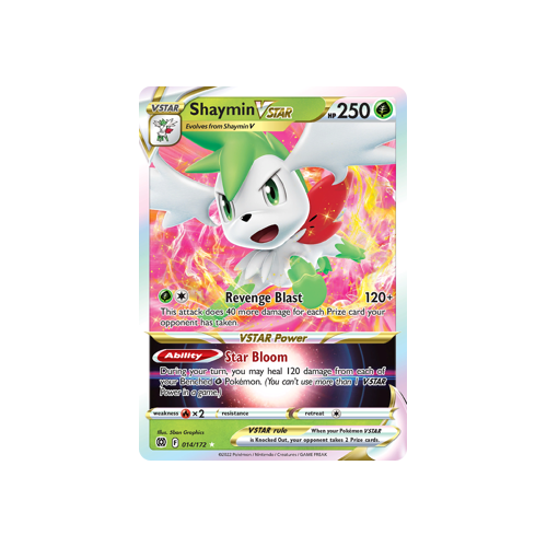 Shaymin VSTAR Ultra Rare 014/172 Brilliant Stars Singles