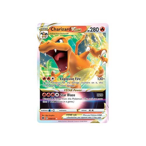 Charizard VSTAR Ultra Rare 018/172 Brilliant Stars Singles