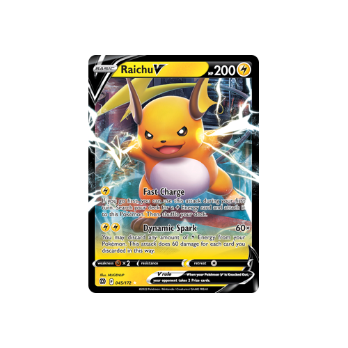 Raichu V Ultra Rare 045/172 Brilliant Stars Singles