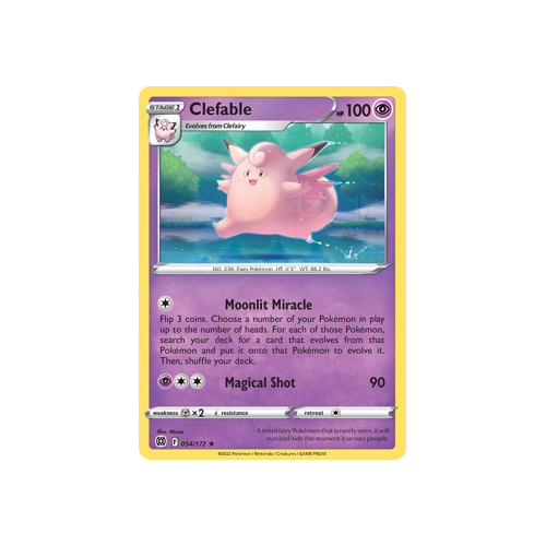 Clefable Rare 054/172 Brilliant Stars Singles