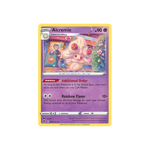 Alcremie Rare 071/172 Brilliant Stars Singles