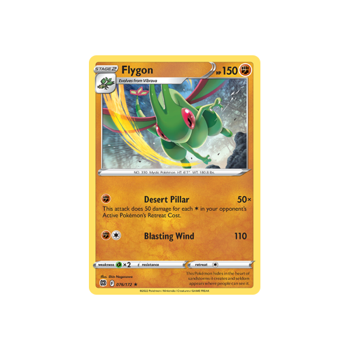 Flygon Rare 076/172 Brilliant Stars Singles
