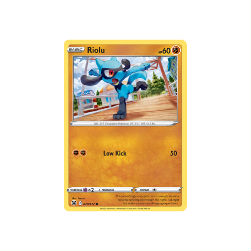 Riolu Common 078/172 Brilliant Stars Singles