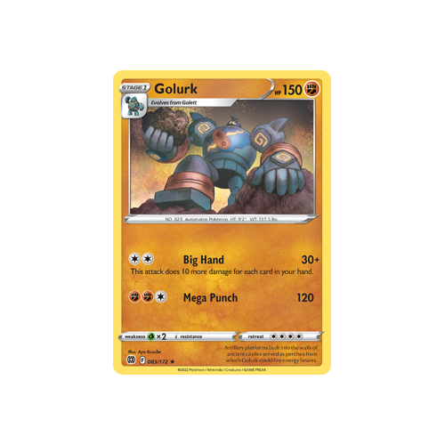 Golurk Rare 083/172 Brilliant Stars Singles