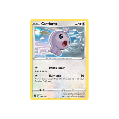 Castform Common 116/172 Brilliant Stars Singles