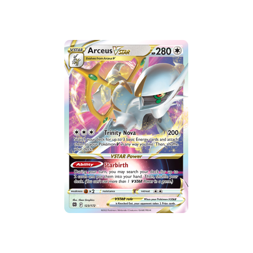 Arceus VSTAR Ultra Rare 123/172 Brilliant Stars Singles