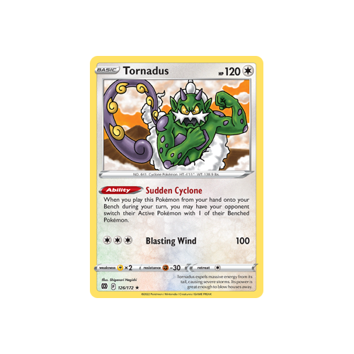 Tornadus Rare 126/172 Brilliant Stars Singles