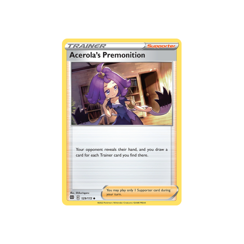 Acerola's Premonition Uncommon 129/172 Brilliant Stars Singles