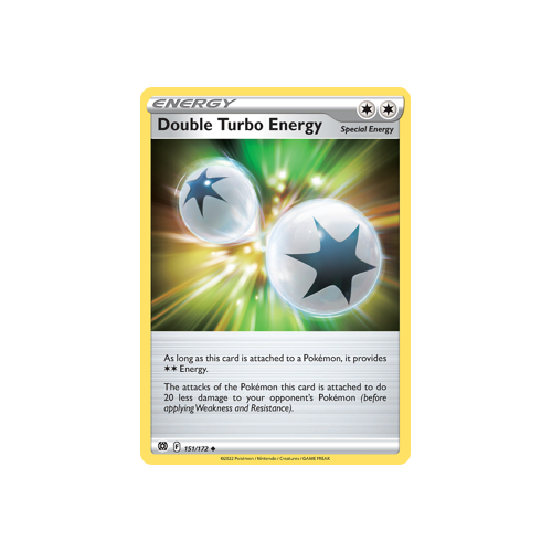 Double Turbo Energy Uncommon 151/172 Brilliant Stars Singles