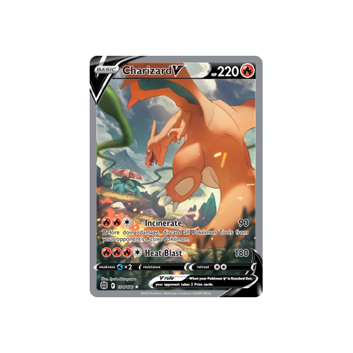 Charizard V (Alternate Full Art) Ultra Rare 154/172 Brilliant Stars Singles