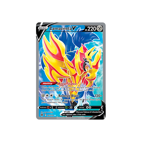Zamazenta V (Full Art) Ultra Rare 163/172 Brilliant Stars Singles