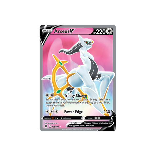 Arceus V (Full Art) Ultra Rare 165/172 Brilliant Stars Singles