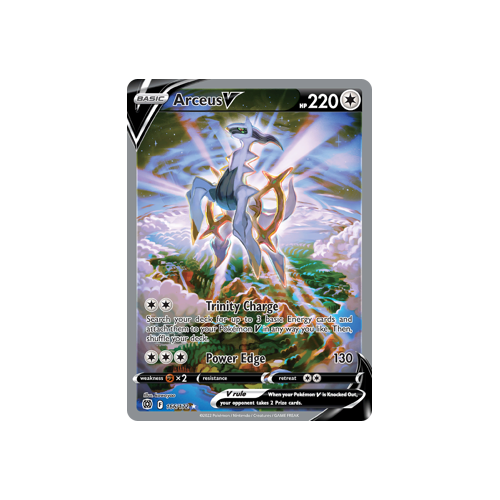 Arceus V (Alternate Full Art) Ultra Rare 166/172 Brilliant Stars Singles