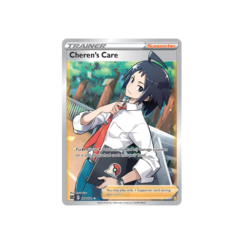 Cheren's Care (Full Art) Ultra Rare 168/172 Brilliant Stars Singles