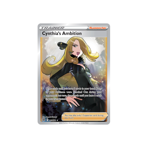 Cynthia's Ambition (Full Art) Ultra Rare 169/172 Brilliant Stars Singles