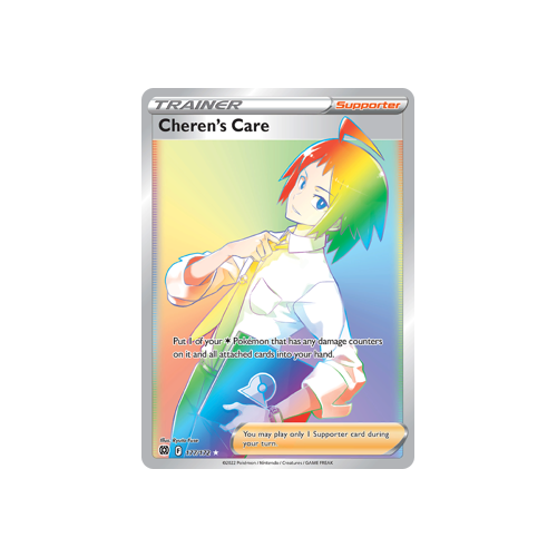 Cheren's Care (Secret) Ultra Rare 177/172 Brilliant Stars Singles