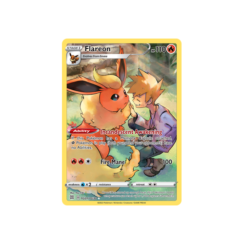 Flareon Ultra Rare TG01/TG30 Brilliant Stars Trainer Gallery