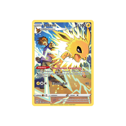 Jolteon Ultra Rare TG04/TG30 Brilliant Stars Trainer Gallery