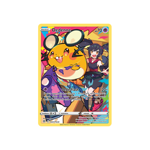 Dedenne Ultra Rare TG07/TG30 Brilliant Stars Trainer Gallery