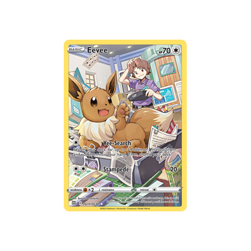 Eevee Ultra Rare TG11/TG30 Brilliant Stars Trainer Gallery