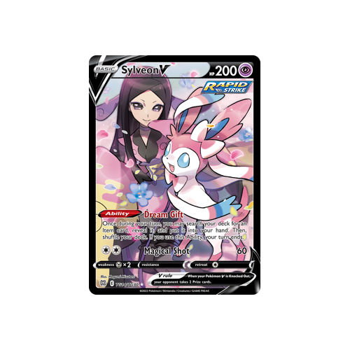 Sylveon V Ultra Rare TG14/TG30 Brilliant Stars Trainer Gallery