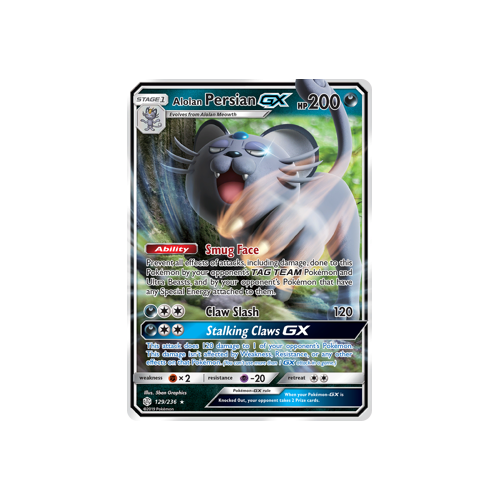 Alolan Persian GX (129/236) Cosmic Eclipse