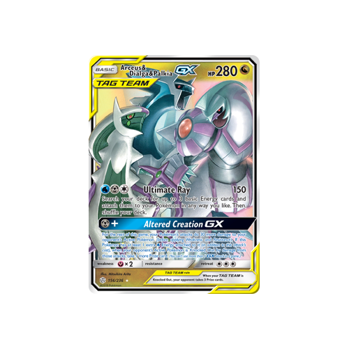Reshiram & Zekrom GX - Cosmic Eclipse Pokémon card 259/236